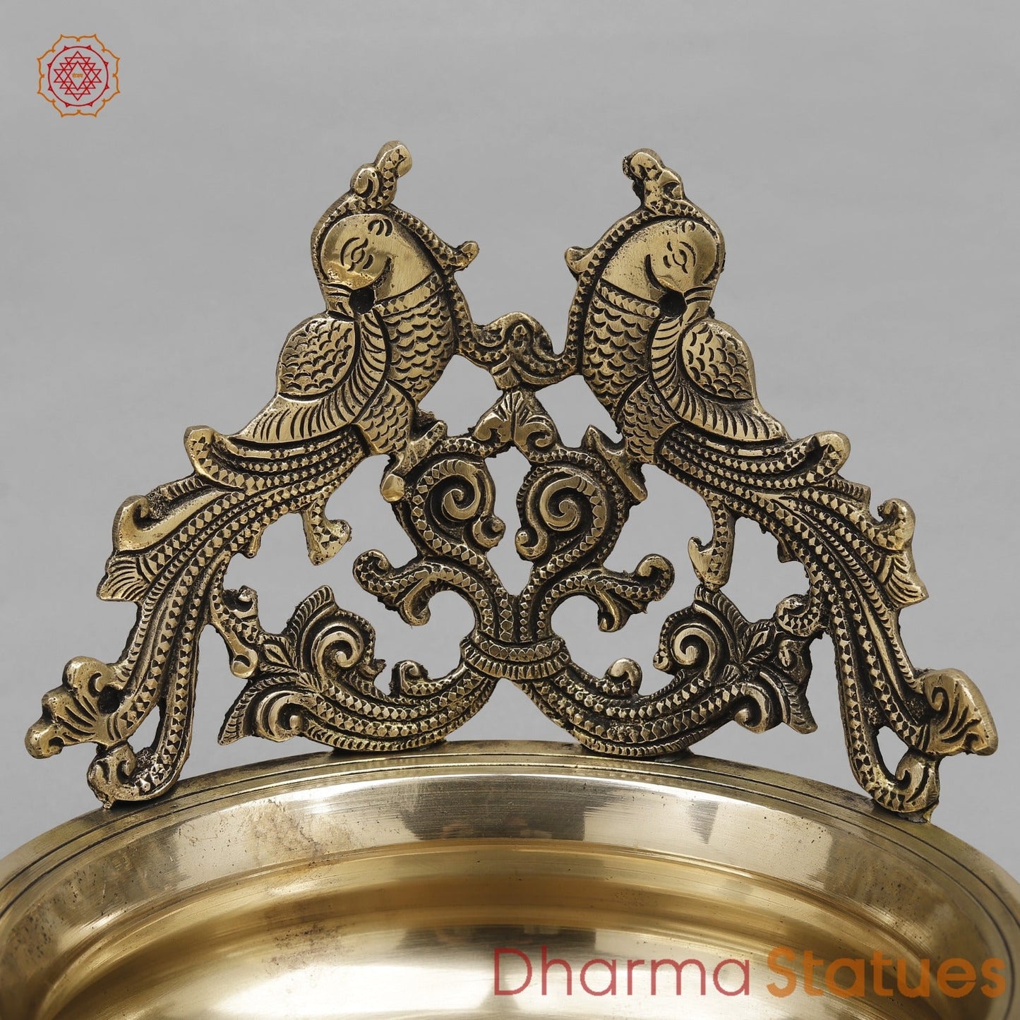Brass Peacock Urli Fine, Smooth Finish 10.5”