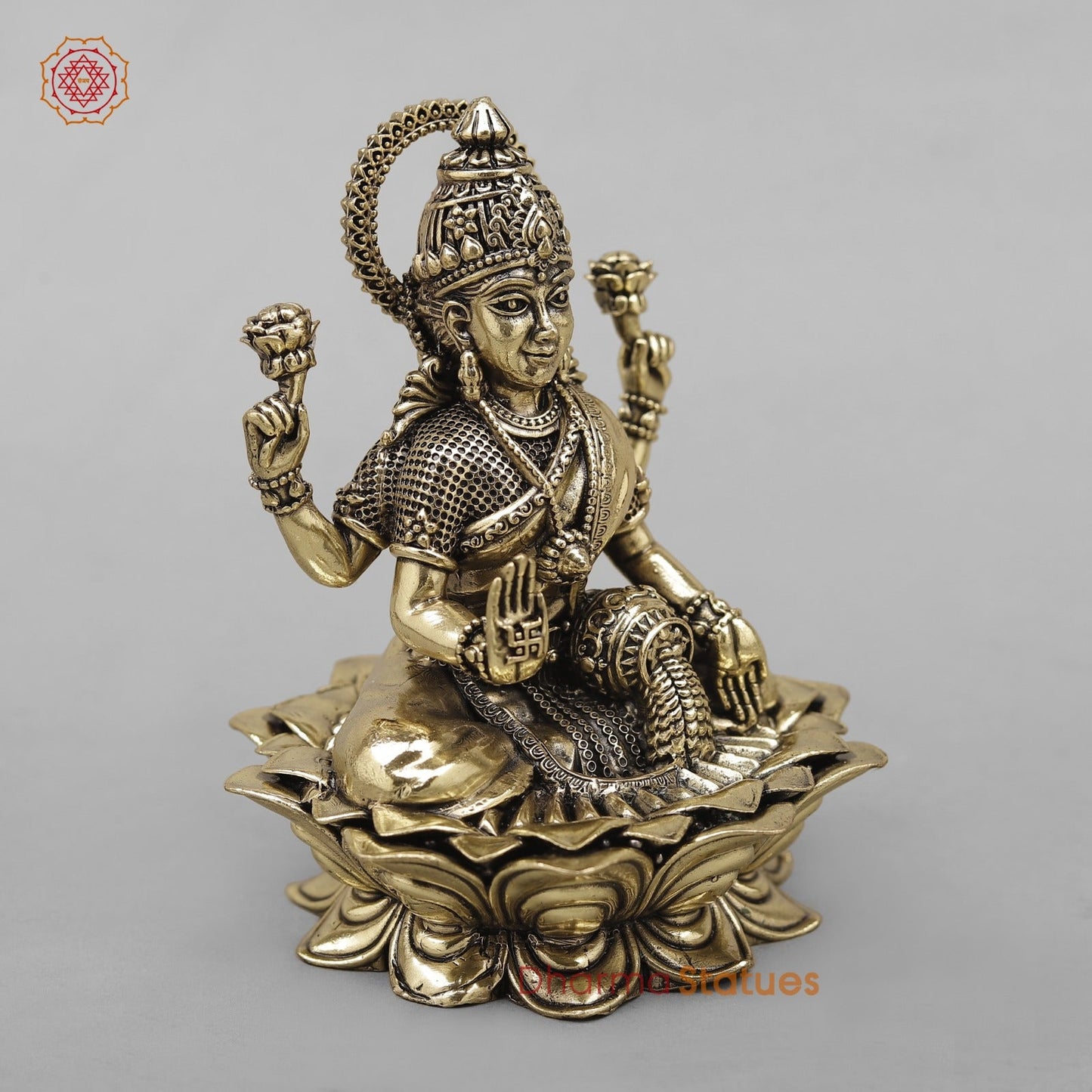 Brass Dhan Lakshmi Fine 5”