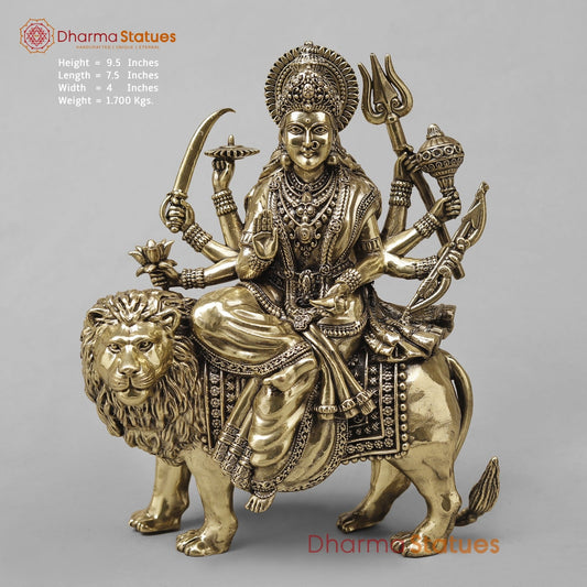 Brass Durga Fine 9.5”