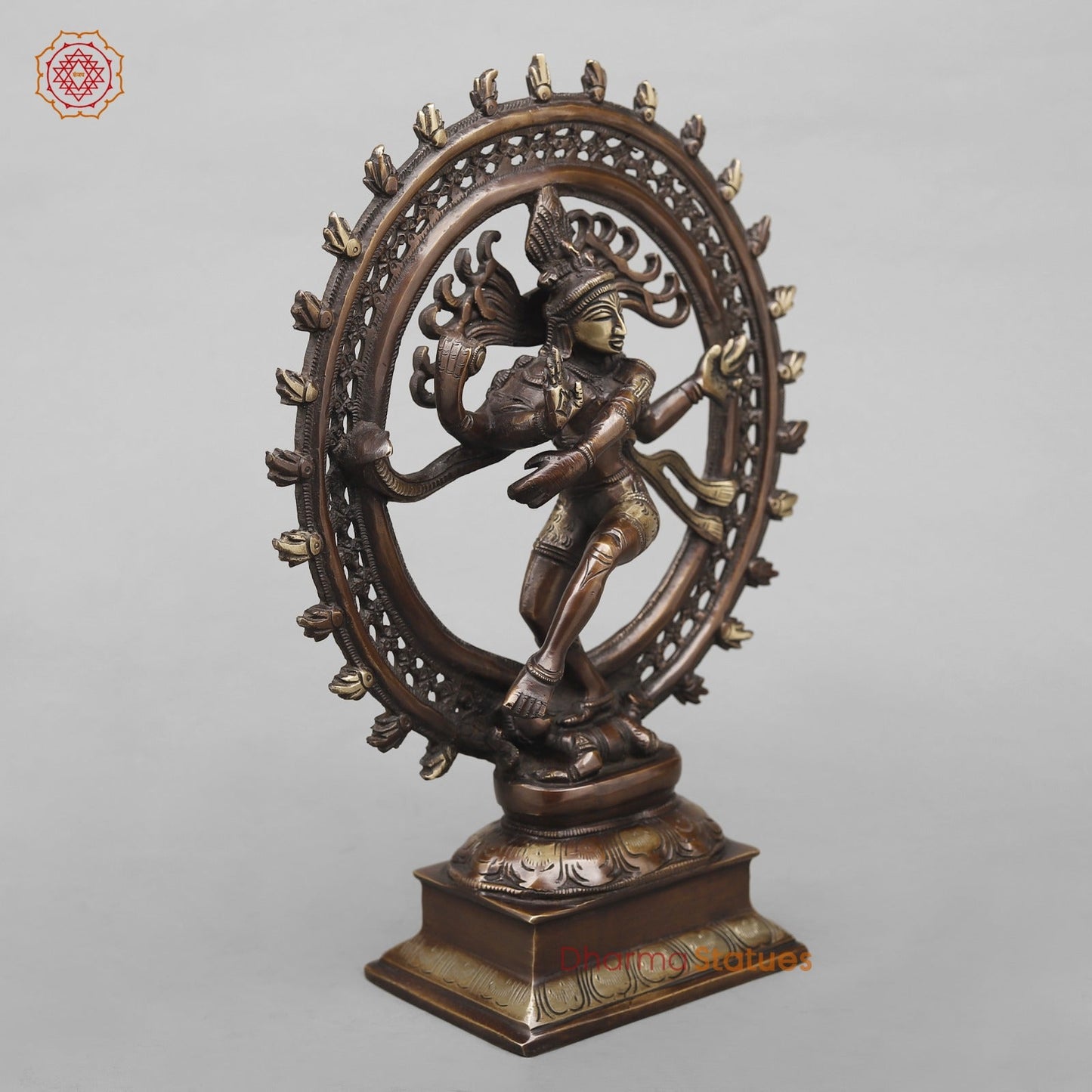 Brass Natraj fine, Copper Antique Finish 13.5”