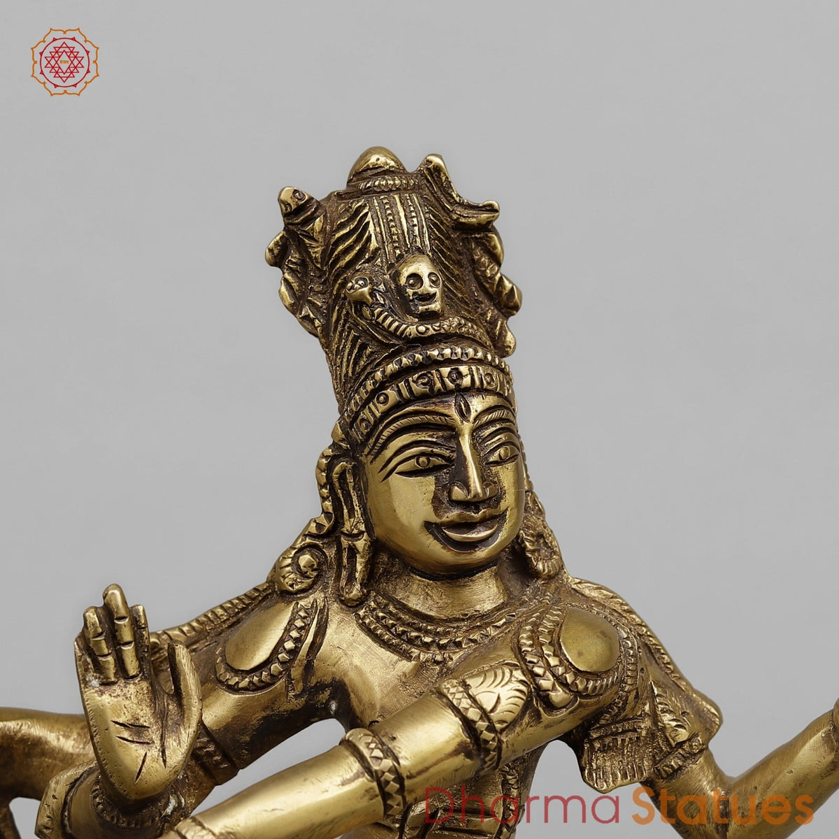 Brass Tandav shiva Fine, Antique Finish 12.5”