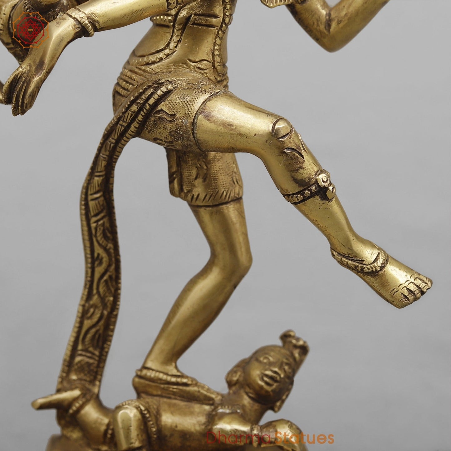 Brass Tandav shiva Fine, Antique Finish 12.5”