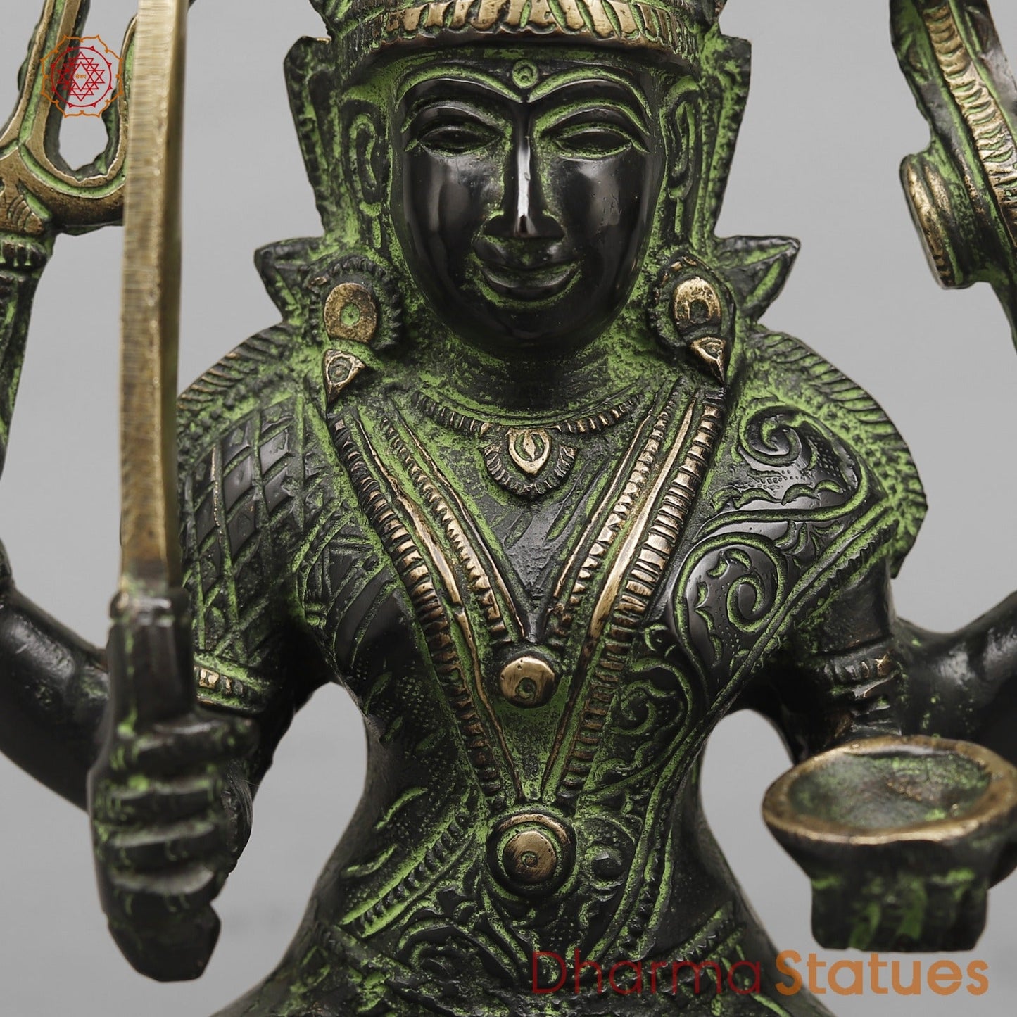 Brass Mariamma Seated Fine, Balck antique Finish 11”