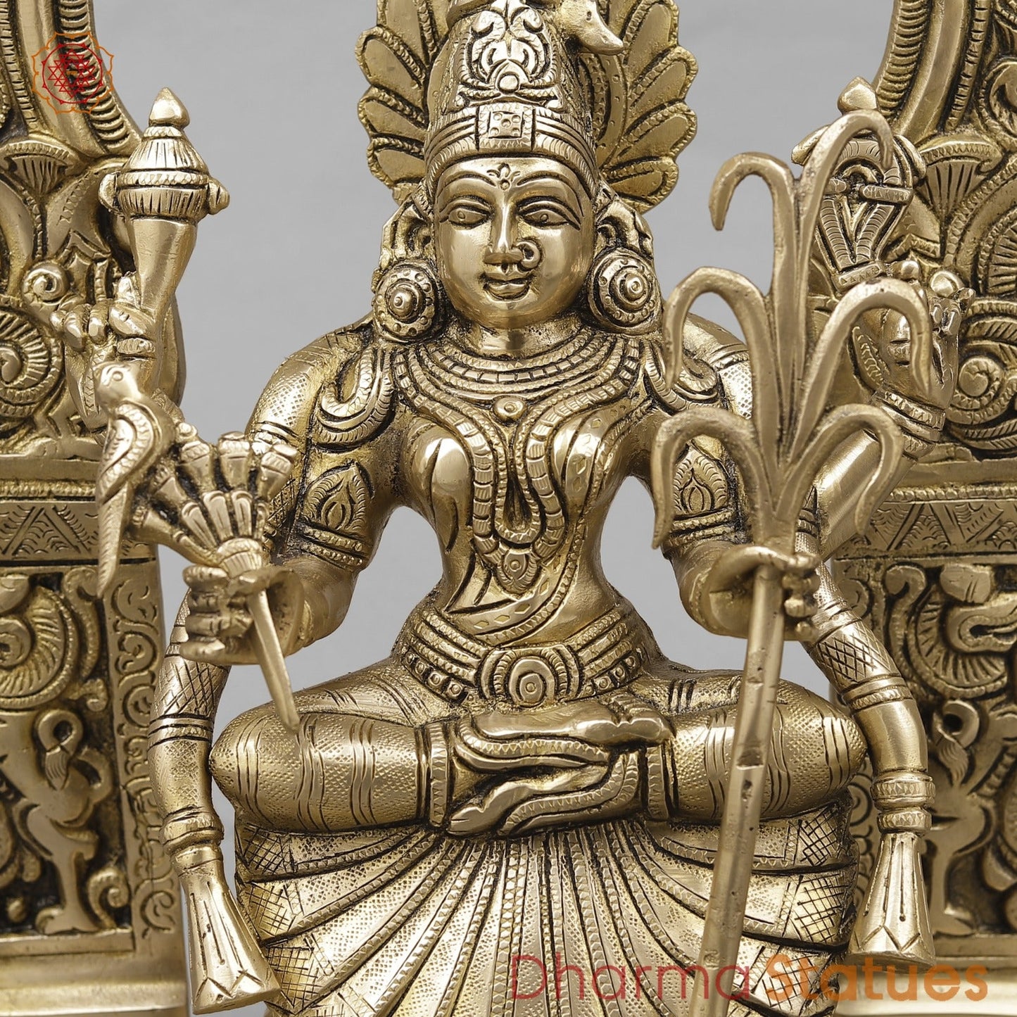 Brass Tripura Sundari (Rajarajeshwari) Fine,Smooth Finish 18”