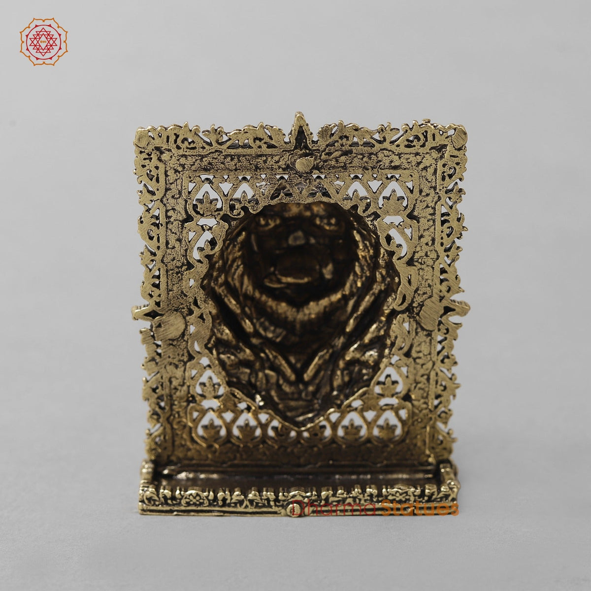 Brass Lion Face Panel Fine 3” (car dashboard suitable)