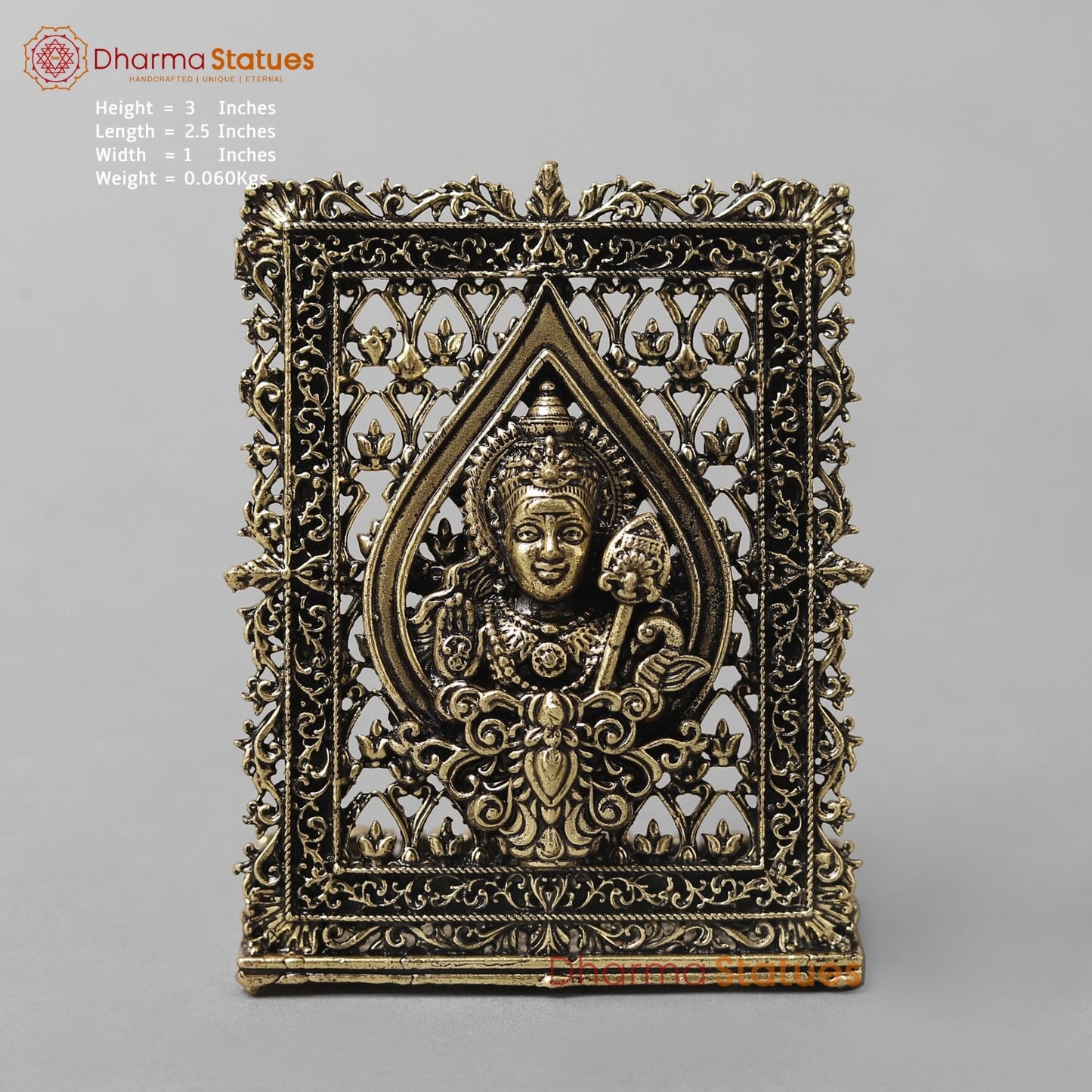 Brass Kartik (Murgan) Panel Fine 3” (car dashboard suitable)