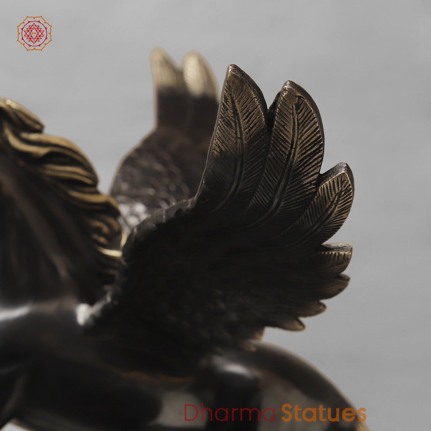 Brass Flying Horse Fine, Royal Black Finish 18.5”