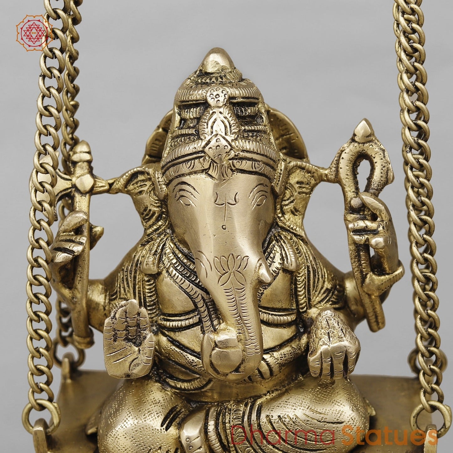Brass Ganesh Jhula Urli, Fine Smooth Finish 21”