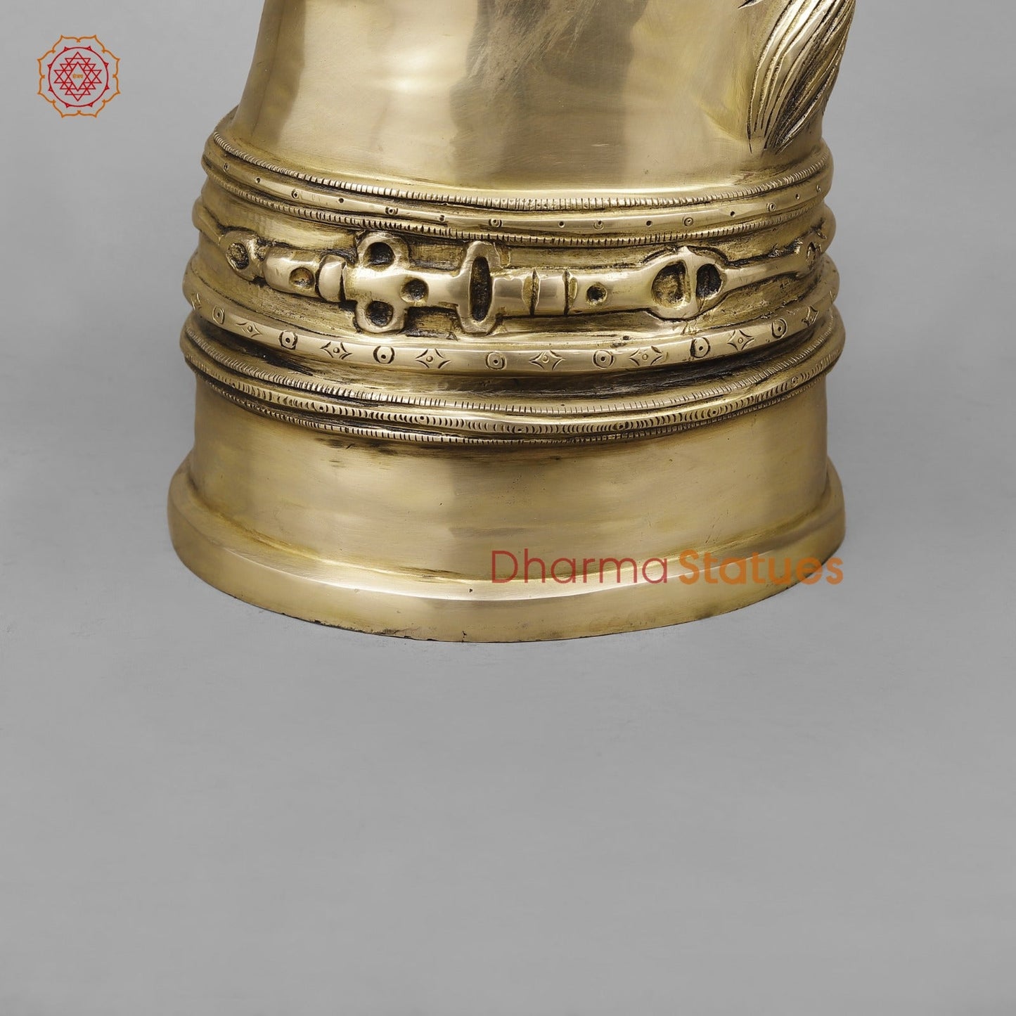 Brass Horse Head Fine, Smooth Finish 20.5”