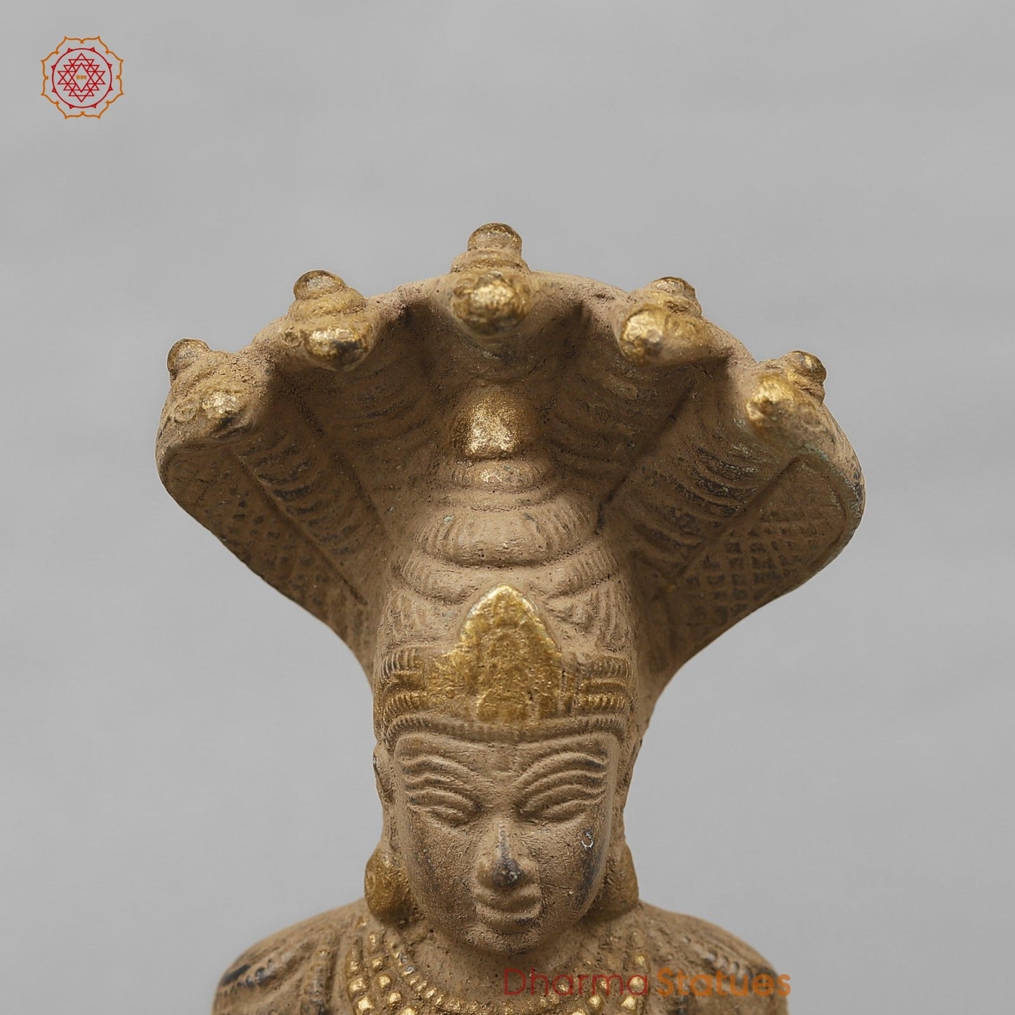 Brass Patanjali Idol, Antique Finish 9.5”