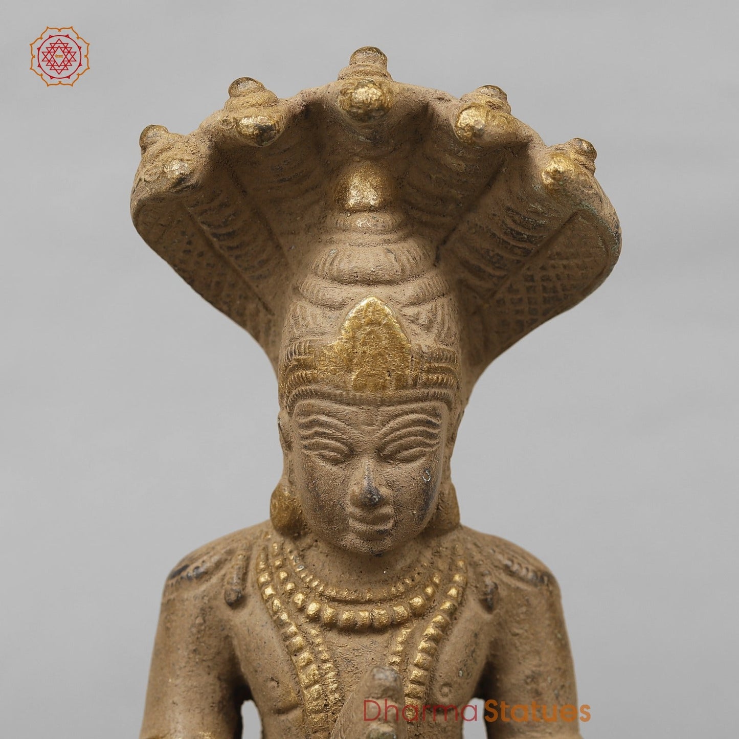 Brass Patanjali Idol, Antique Finish 9.5”