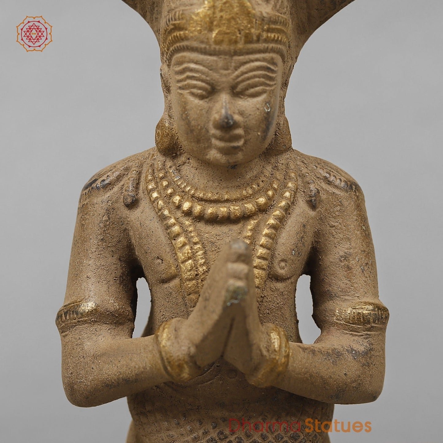 Brass Patanjali Idol, Antique Finish 9.5”