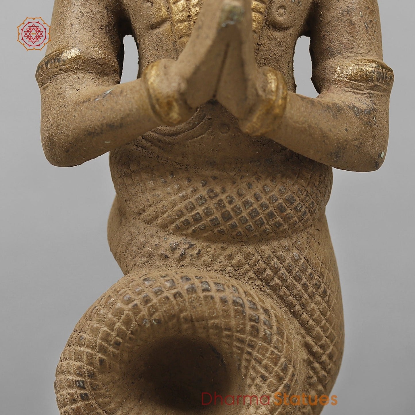 Brass Patanjali Idol, Antique Finish 9.5”