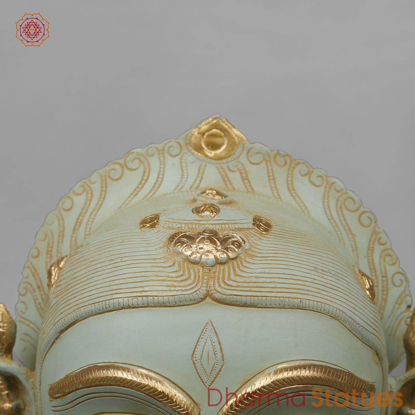 Brass Shiva,Parwati Head, Patina Finish 11.5”