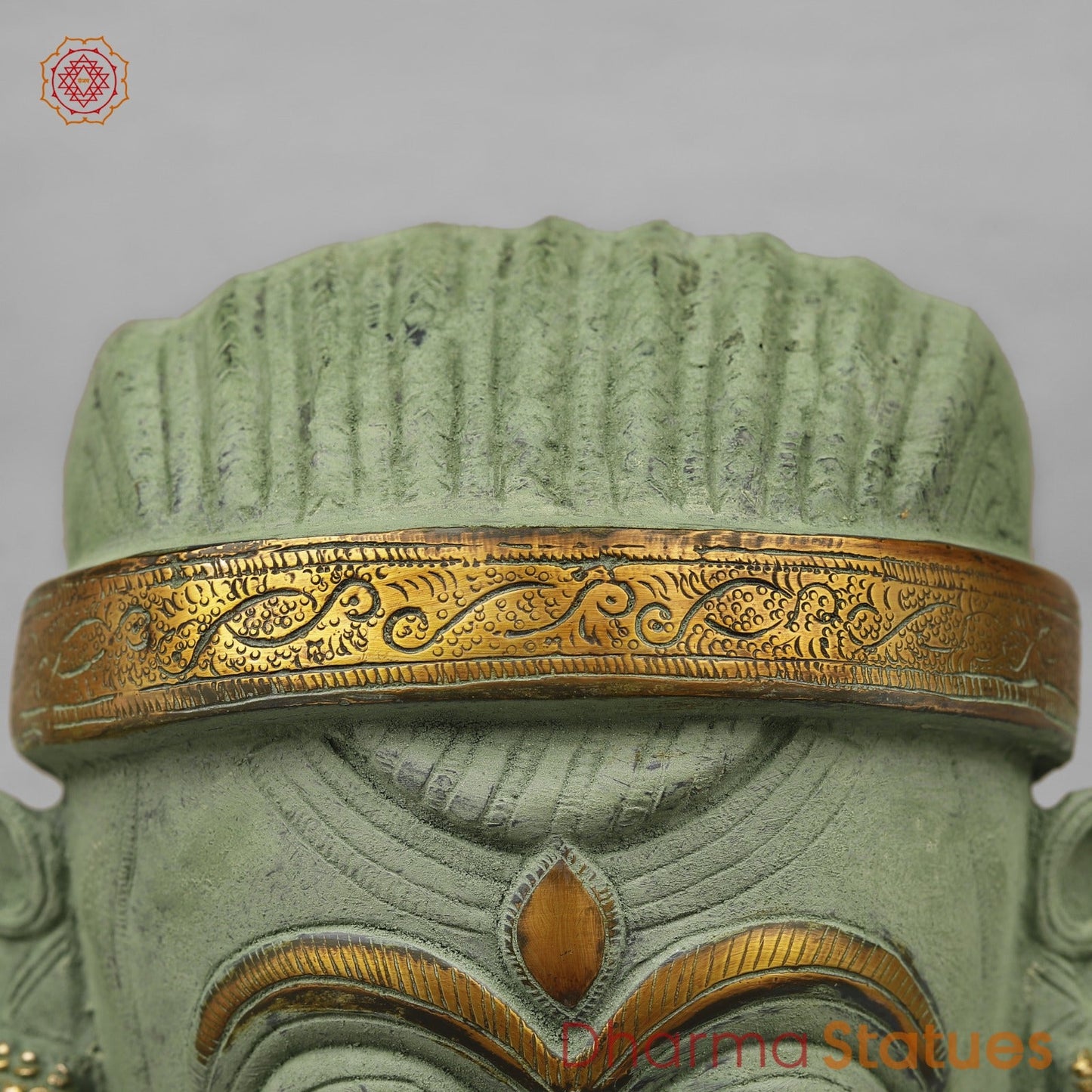 Brass Shiva,Parwati Head, Patina Finish 11.5”