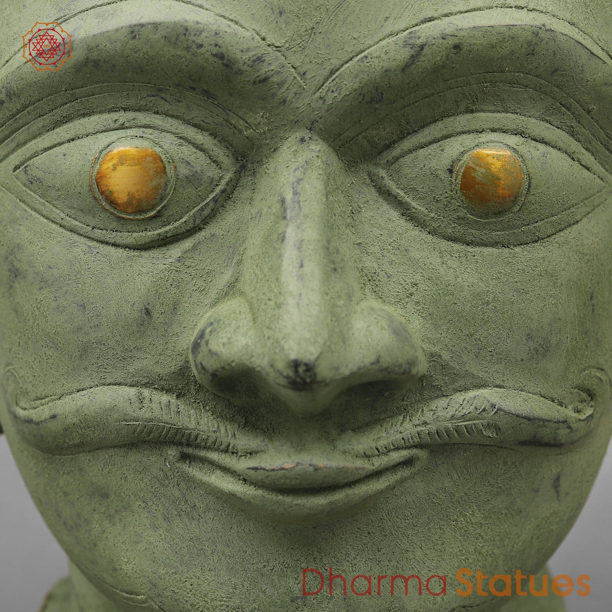 Brass Shiva,Parwati Head, Patina Finish 10”
