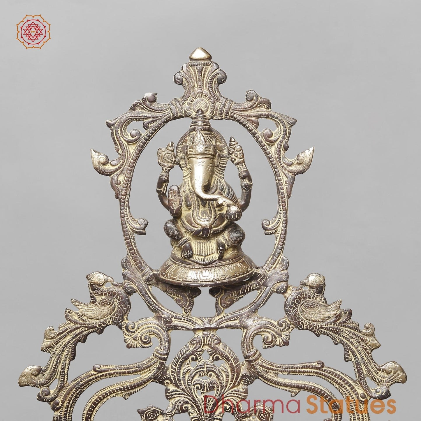 Brass Exclusive Ganesh Urli with Musicians Ganesh, Copper and Smooth Finish 30”