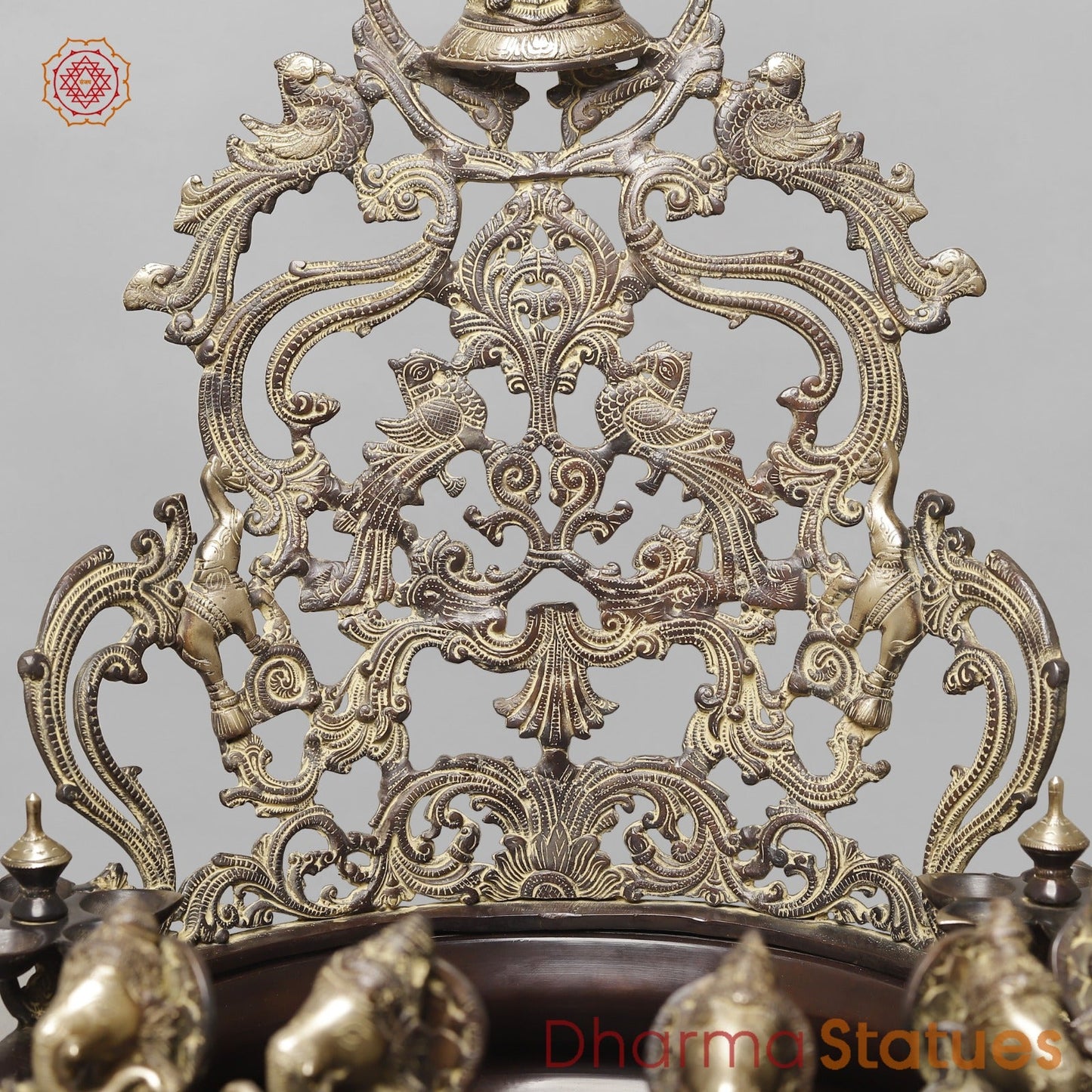 Brass Exclusive Ganesh Urli with Musicians Ganesh, Copper and Smooth Finish 30”
