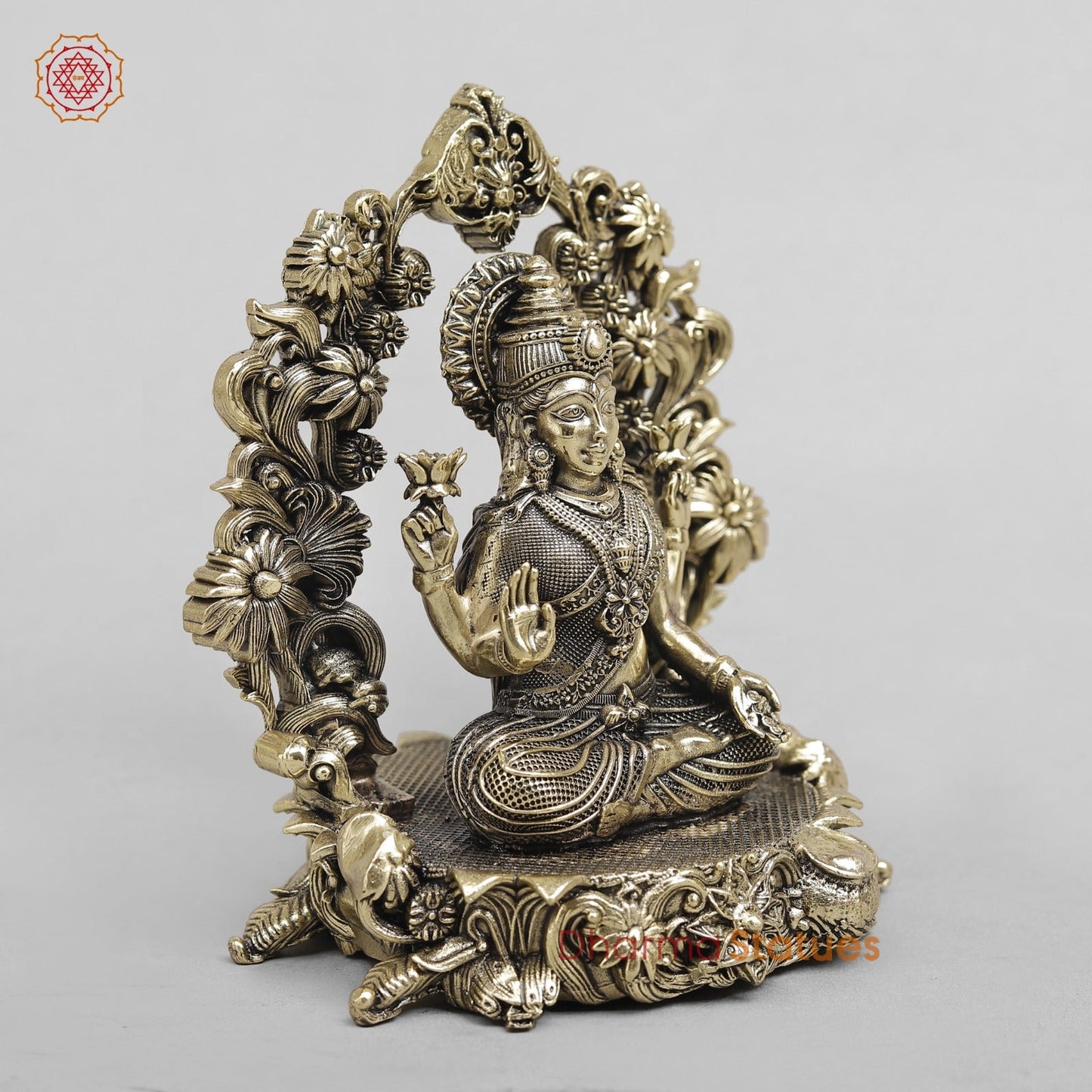 Brass Lakshmi Seated Fine With Arch 5”