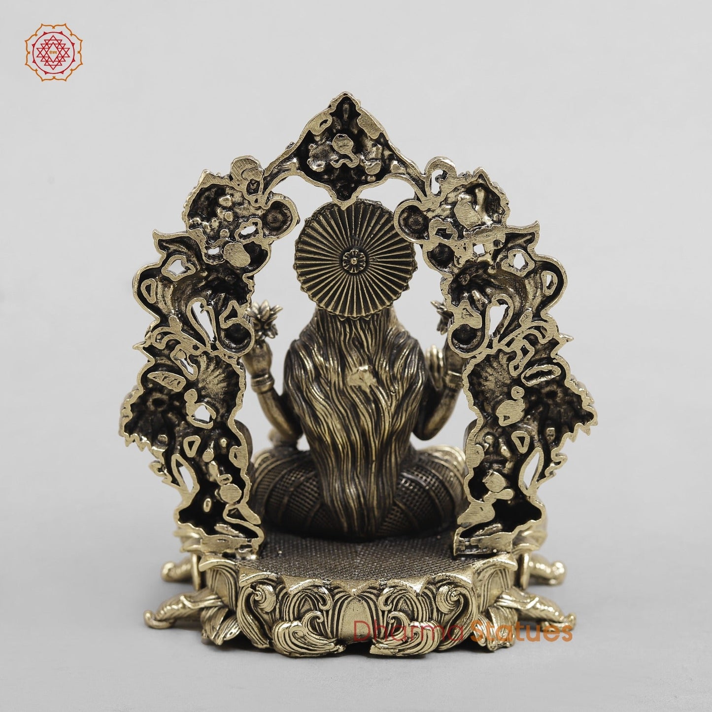 Brass Lakshmi Seated Fine With Arch 5”