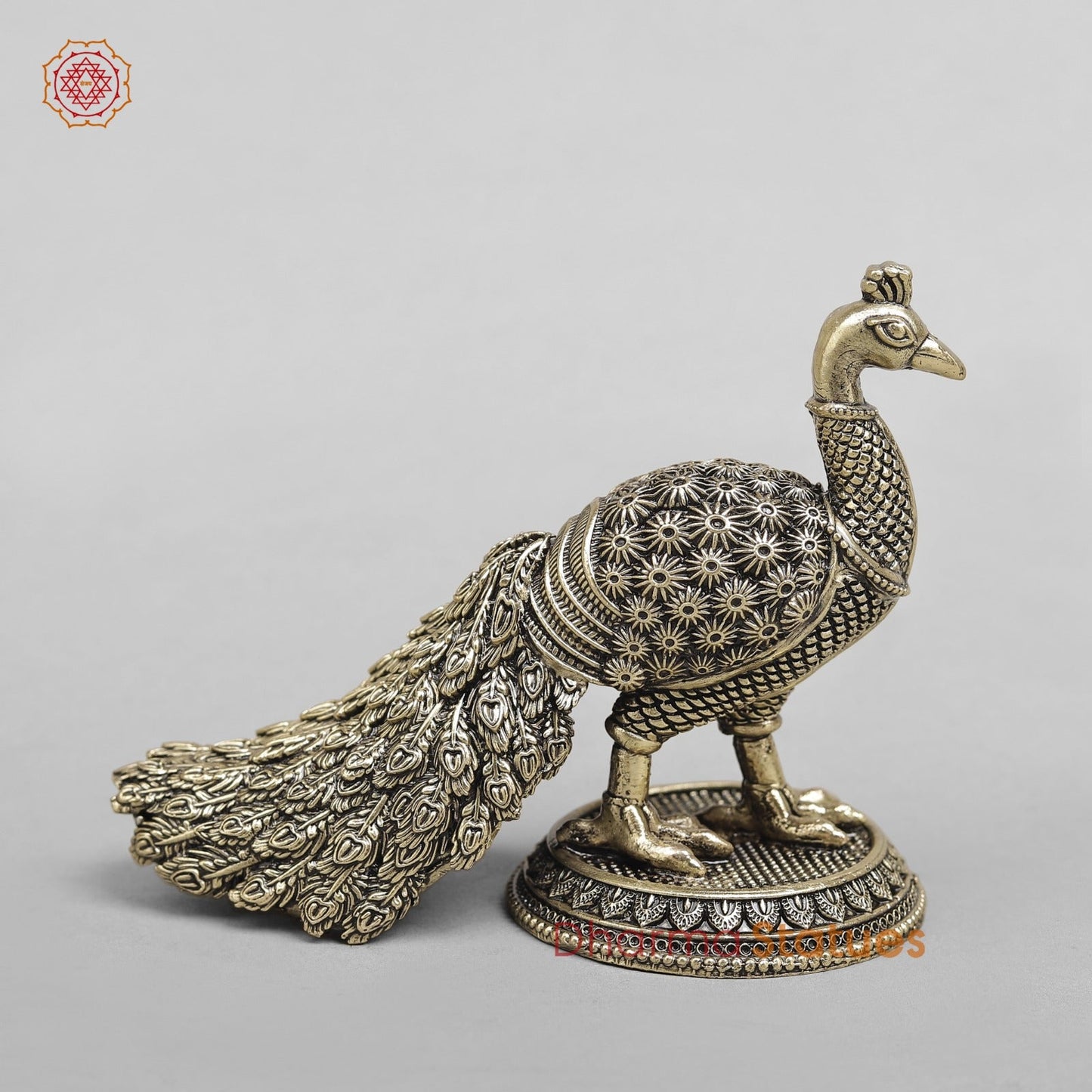 Brass Peacock Fine 4”