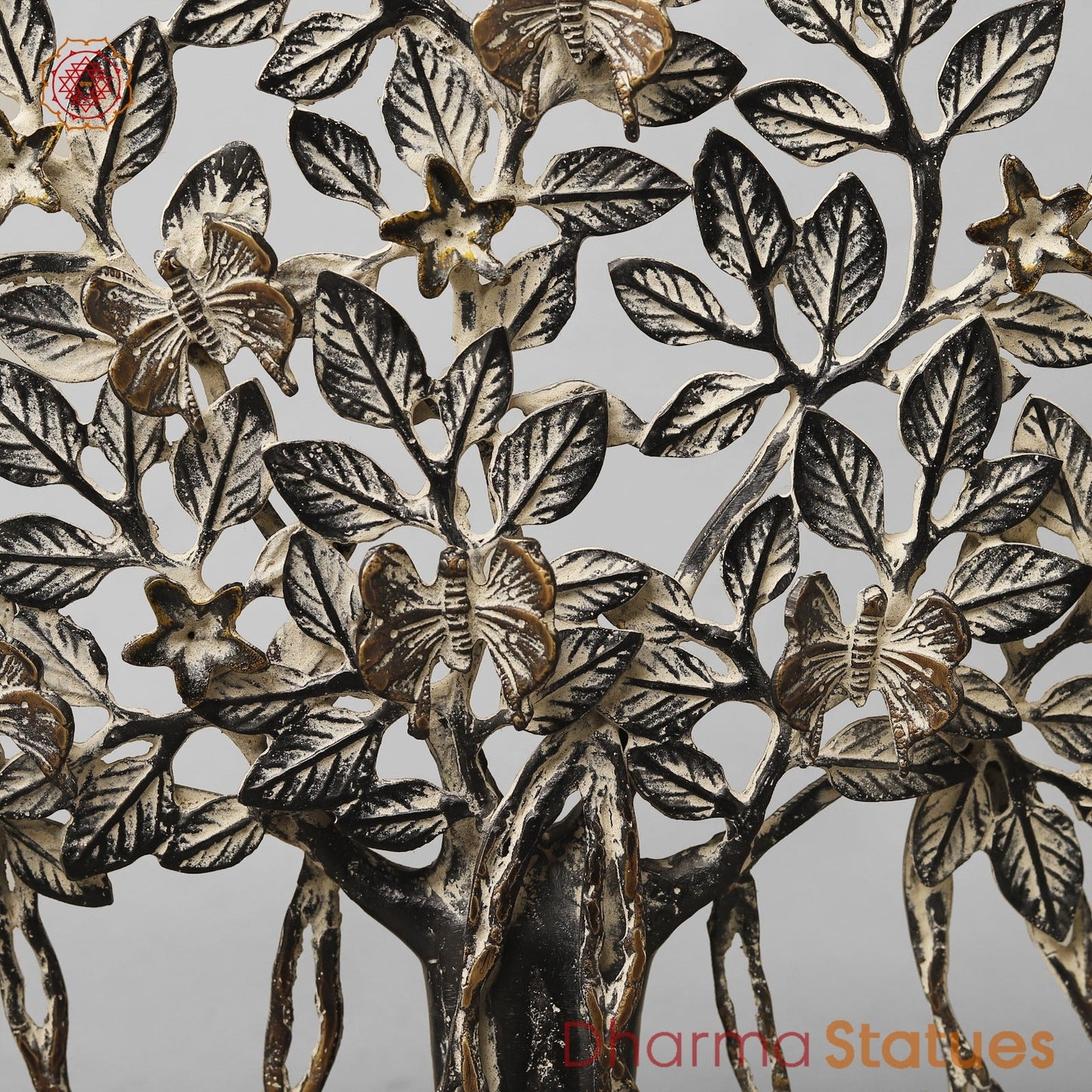 Brasa Tree Of Life (Kalpvriksh) Fine, Antique Copper Finish 13”