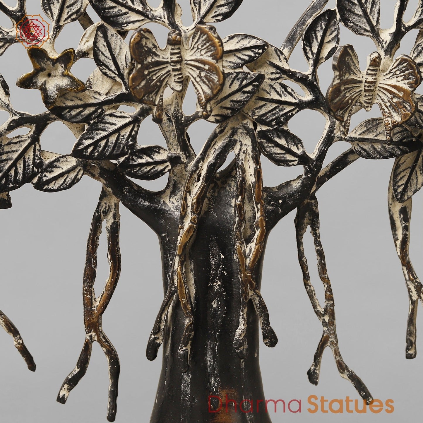 Brasa Tree Of Life (Kalpvriksh) Fine, Antique Copper Finish 13”
