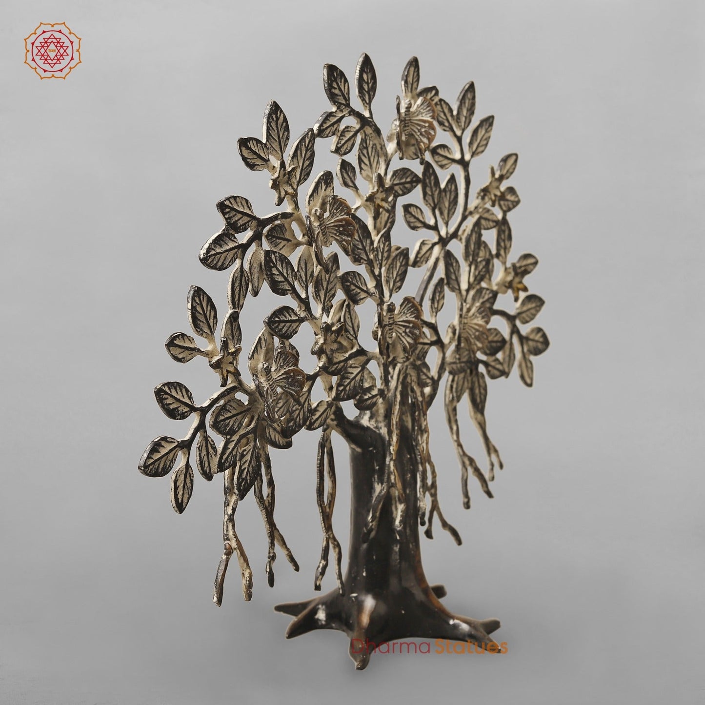 Brasa Tree Of Life (Kalpvriksh) Fine, Antique Copper Finish 13”