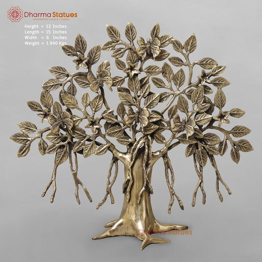 Brasa Tree Of Life (Kalpvriksh) Fine, Smooth Finish 13”