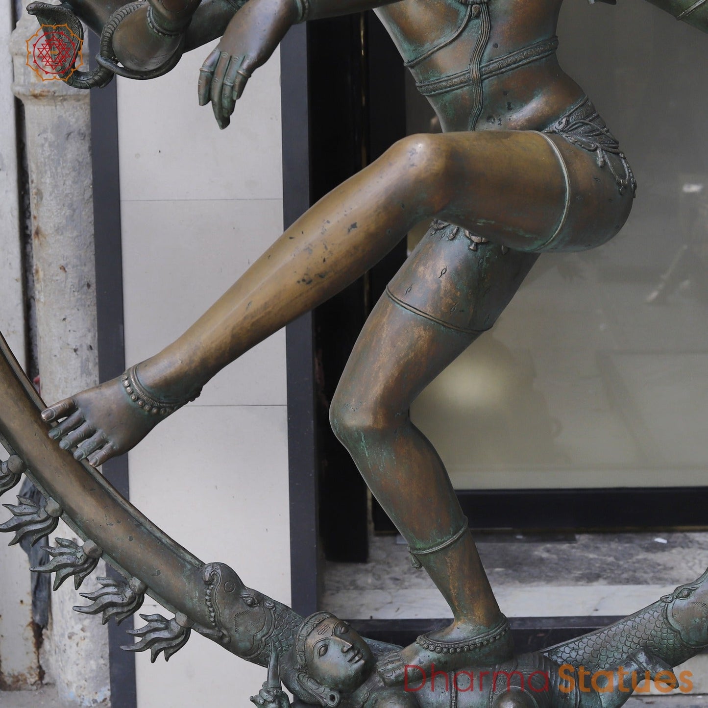 Bronze Masterpiece Natraj Dancing Large 73”, Natural Bronze Patina