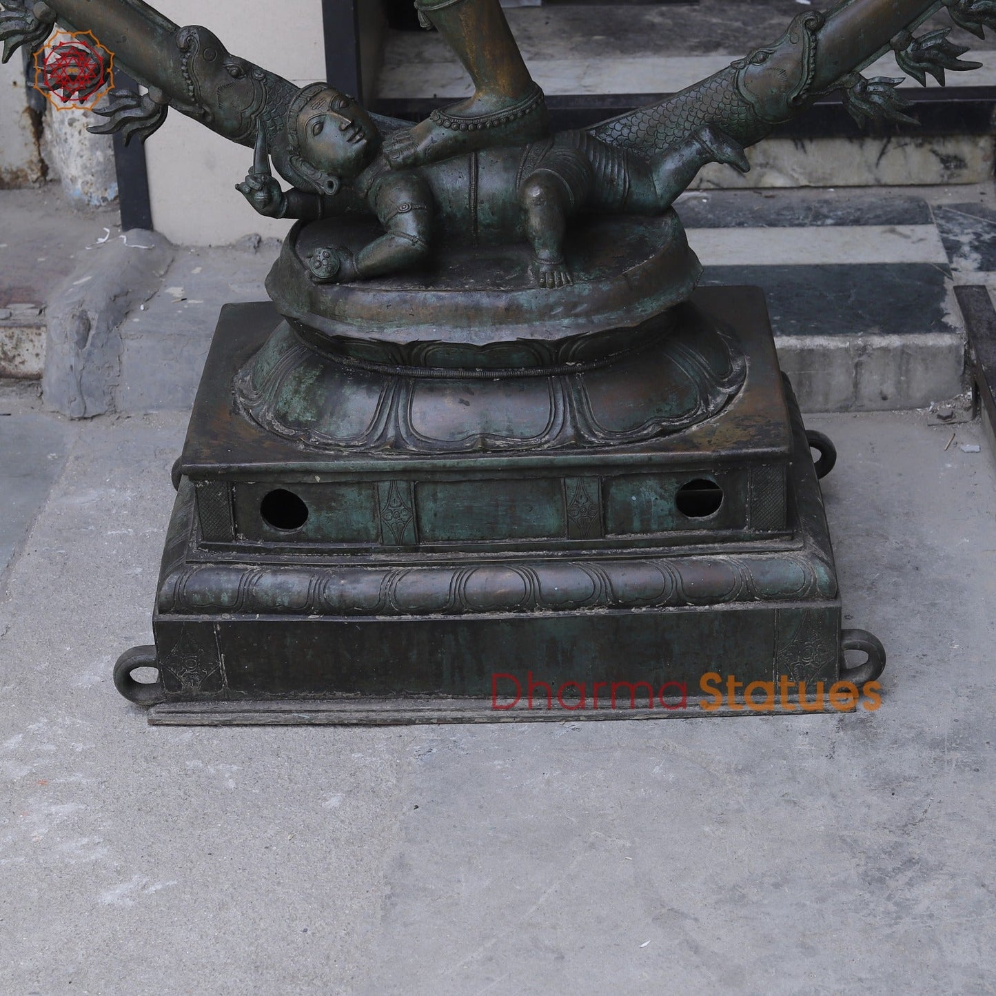 Bronze Masterpiece Natraj Dancing Large 73”, Natural Bronze Patina