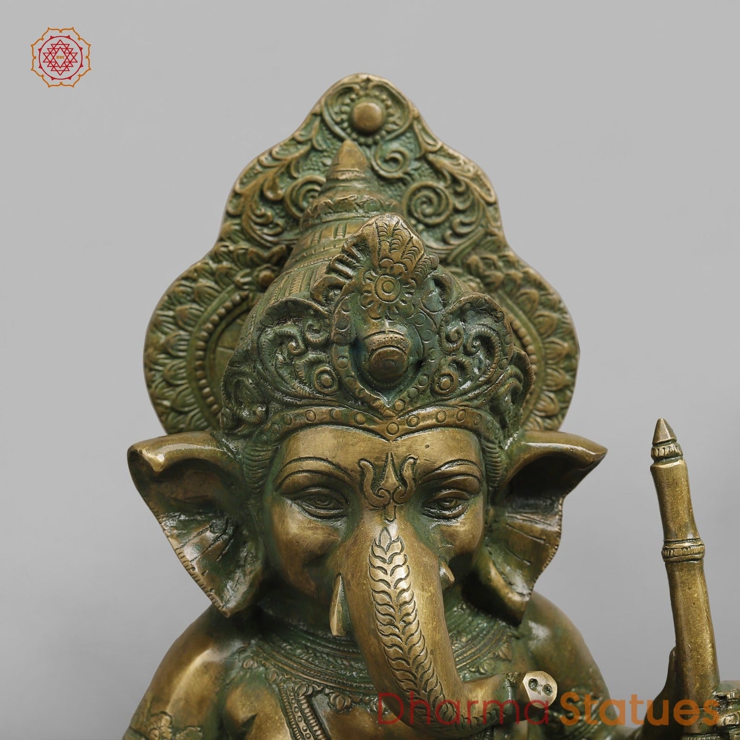 Brass Musicians Ganesh Fine, Patina Finish 11”