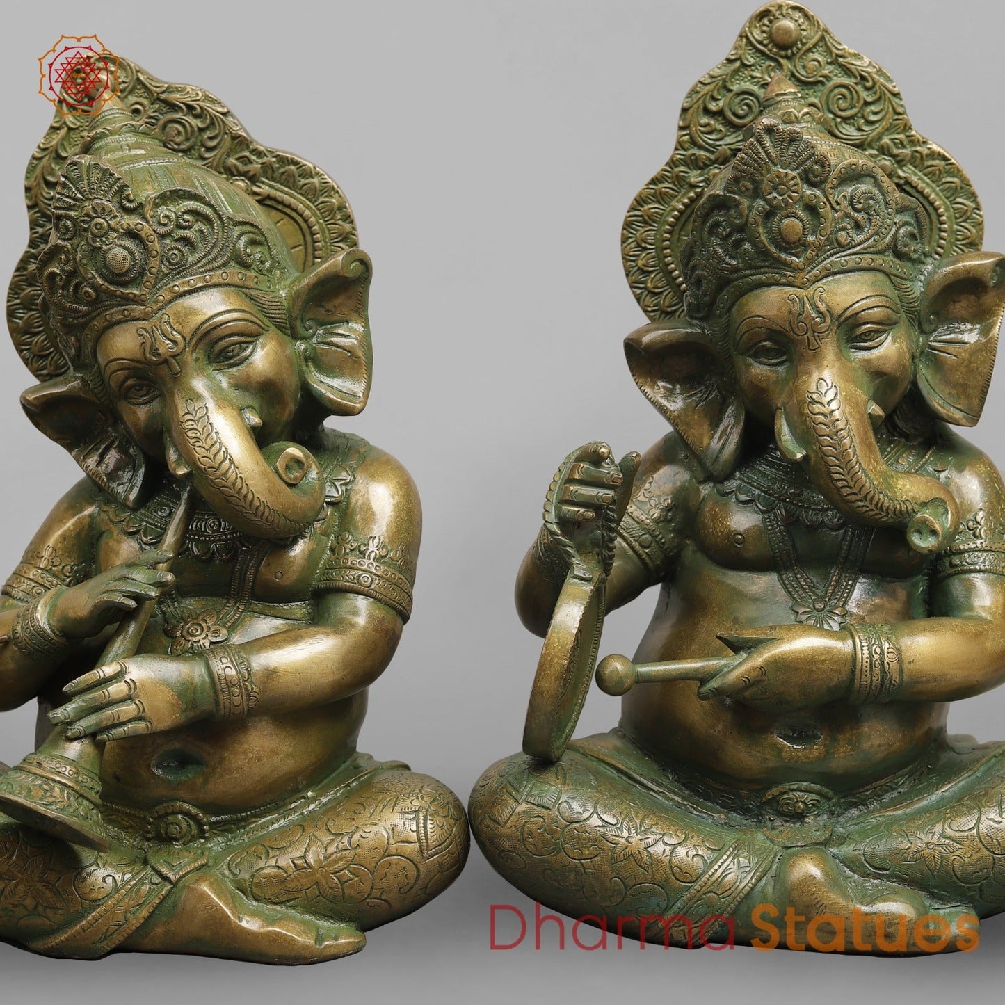 Brass Musicians Ganesh Fine, Patina Finish 11”