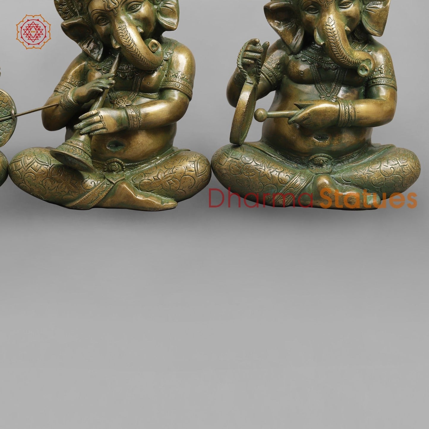 Brass Musicians Ganesh Fine, Patina Finish 11”
