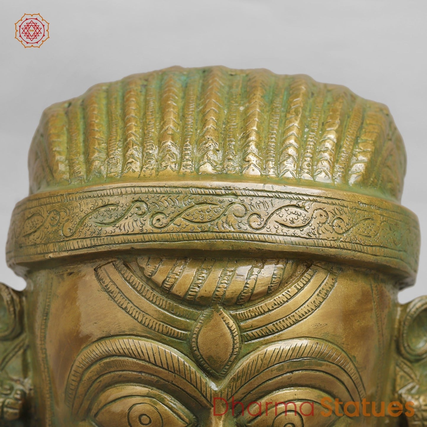 Brass Mukhlingams Fine, Patina Finish 14”