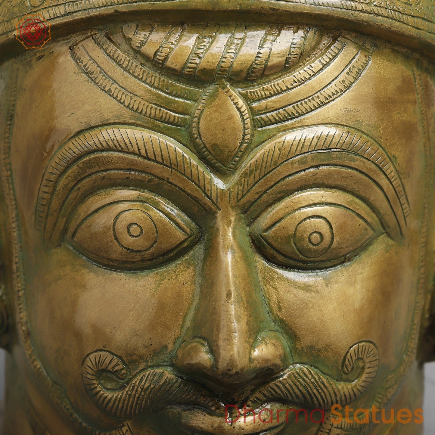 Brass Mukhlingams Fine, Patina Finish 14”