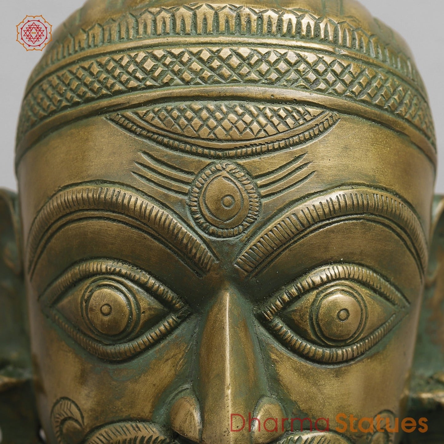 Brass Mukhlingams Fine, Patina Finish 14”