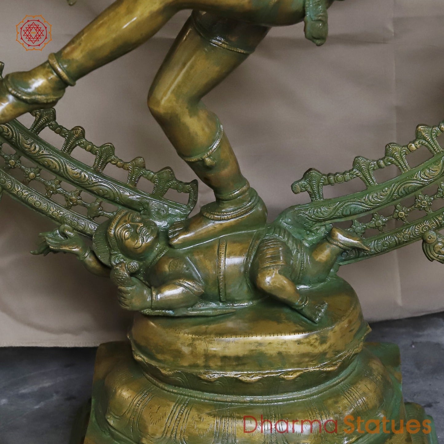 Brass Dancing Shiva (Natraj) Fine, Patina Finish 47”