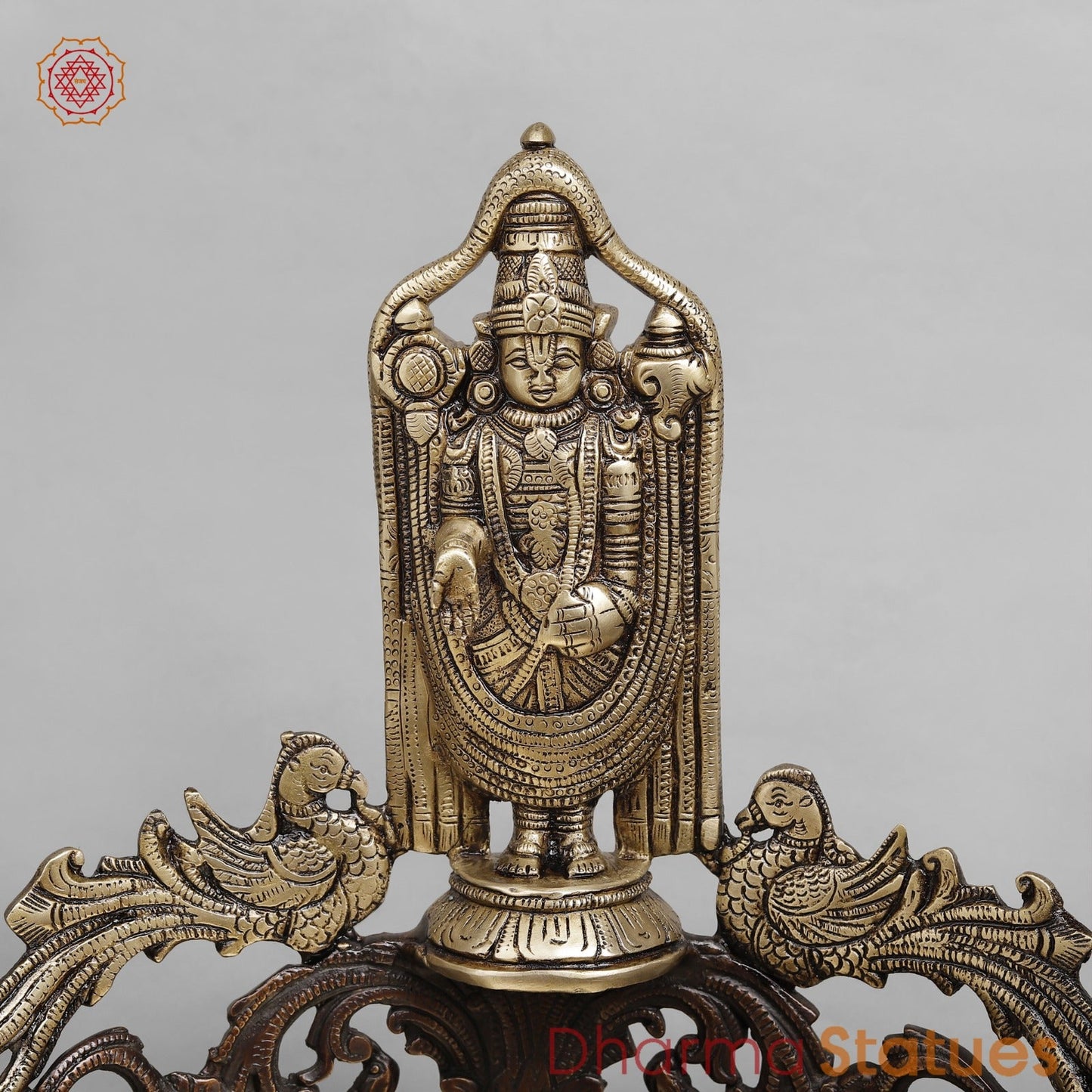 Brass Tirupati Balaji urli With Dasvatar Fine, Copper and Gold Finish 16.5"