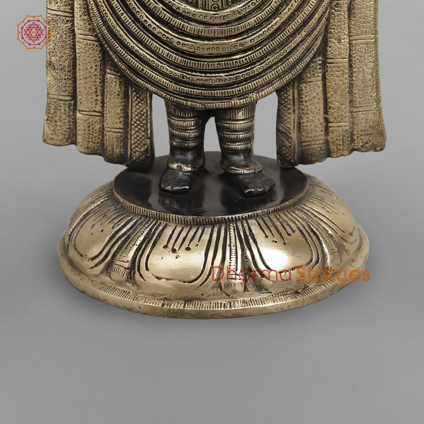 Brass Tirupati Balaji Fine, Royal Black Finish 19"