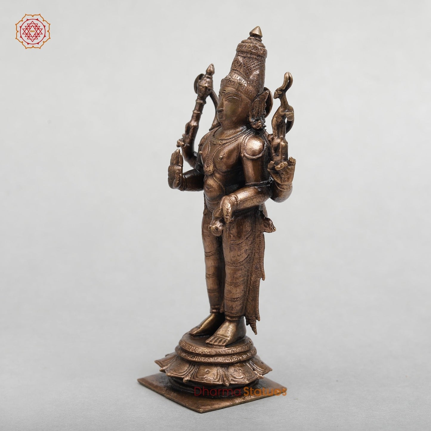 Copper Shiva Standing Fine 6.5"