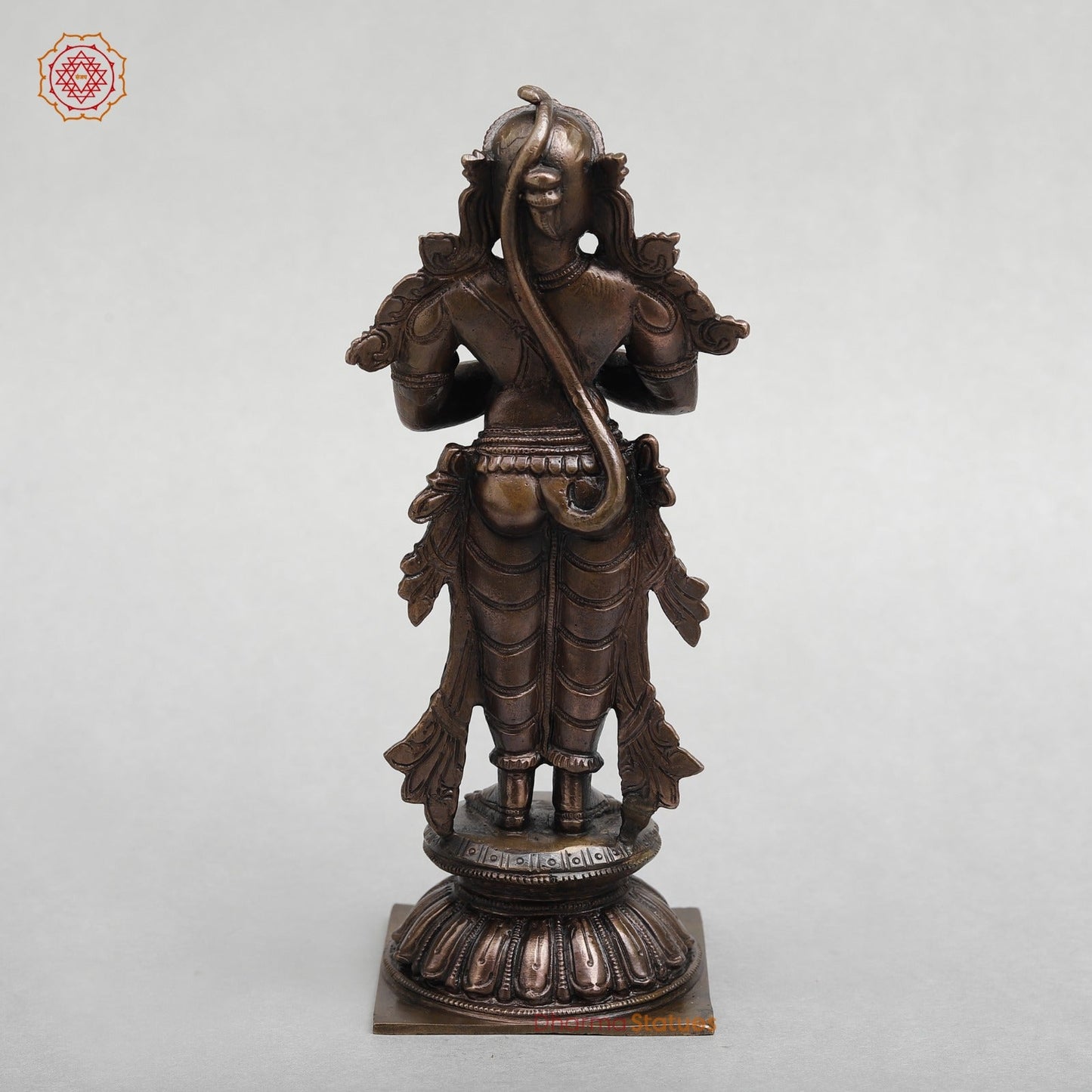 Brass Hanuman Ji Standing fine 9.5"