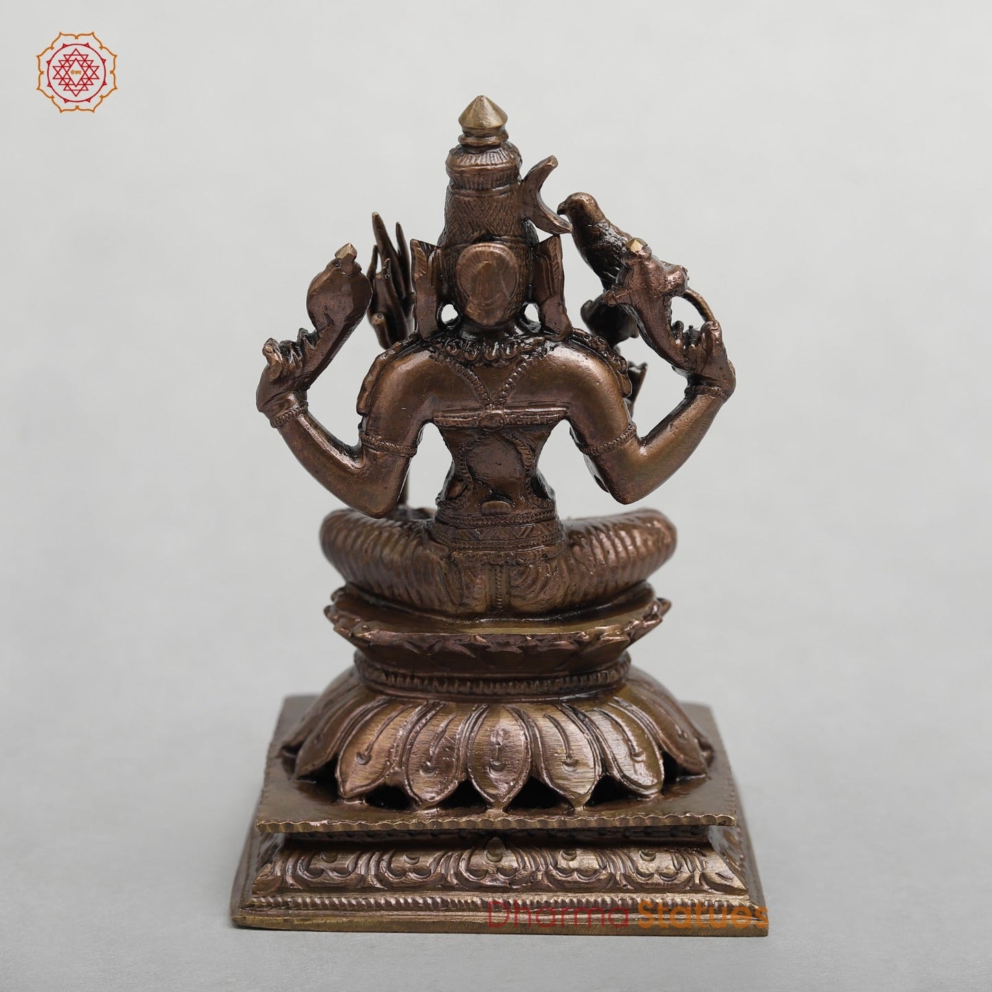 Copper RajaRajeshwari (Tripura Sundari) Fine 4.5"
