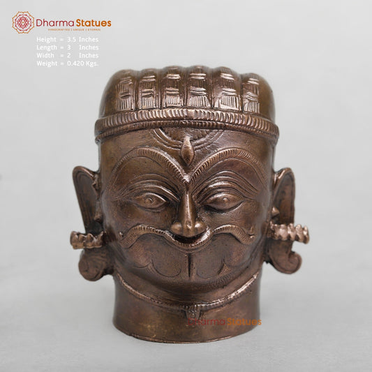 Copper Mukhlingam Shiva Head Fine 3.5”