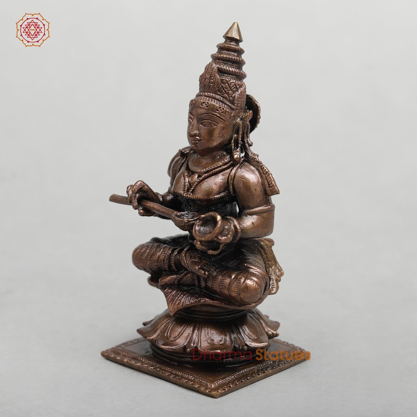 Copper Annapurna Seated Fine 4”