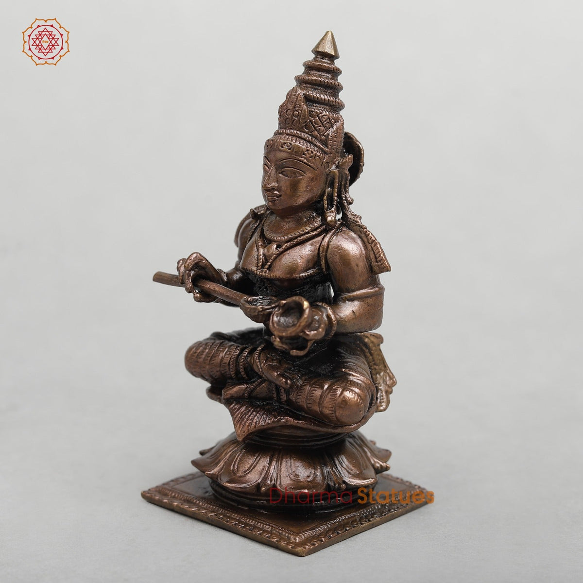 Copper Annapurna Seated Fine 4”
