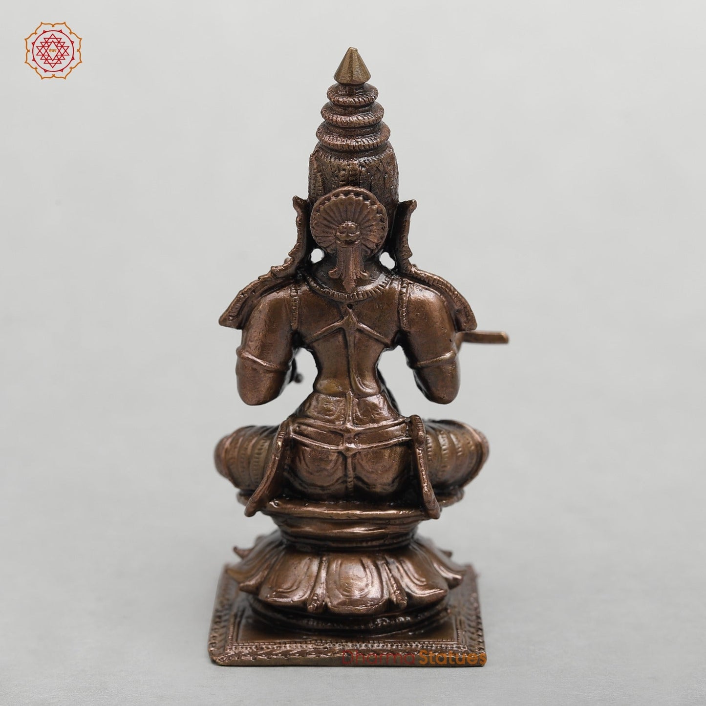 Copper Annapurna Seated Fine 4”