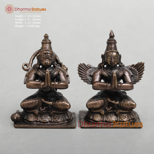 Copper Hanuman Garuda Set 2.5”