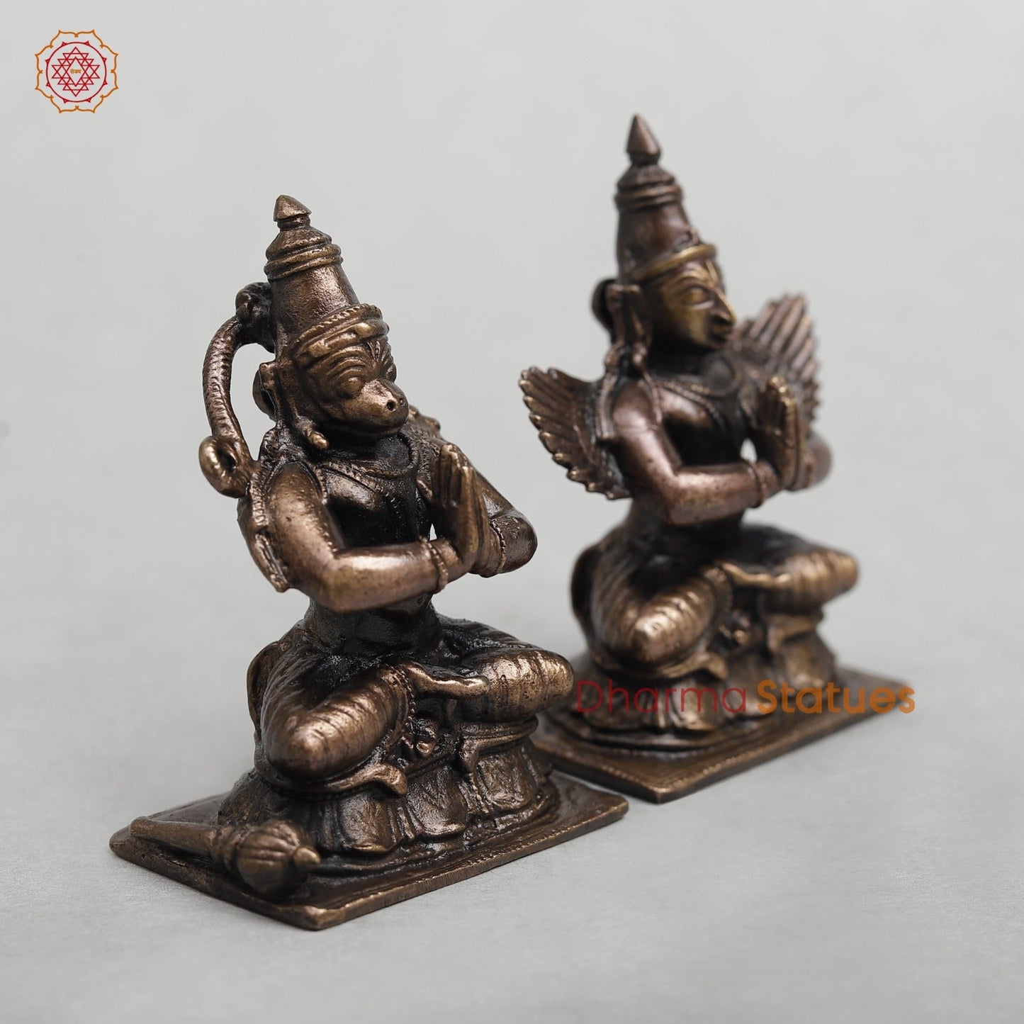 Copper Hanuman Garuda Set 2.5”
