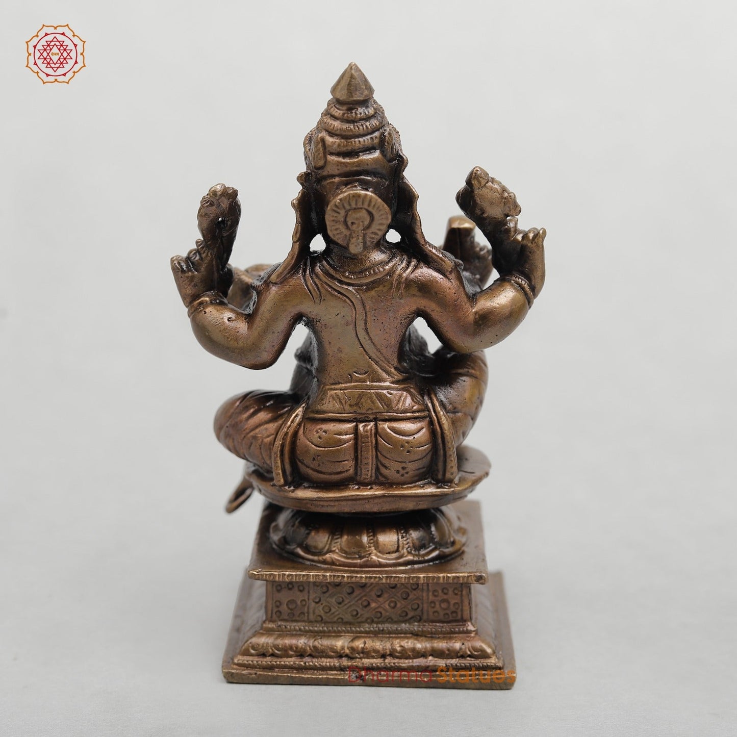 Copper Ganesh seated 4.5”